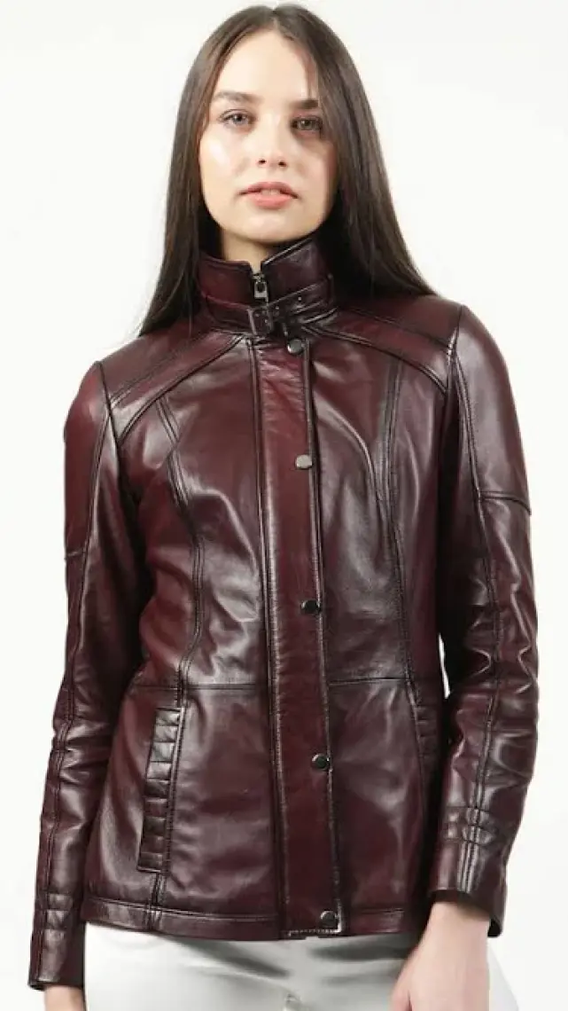 Dericlub Yb-2139 Kadın Deri Mont