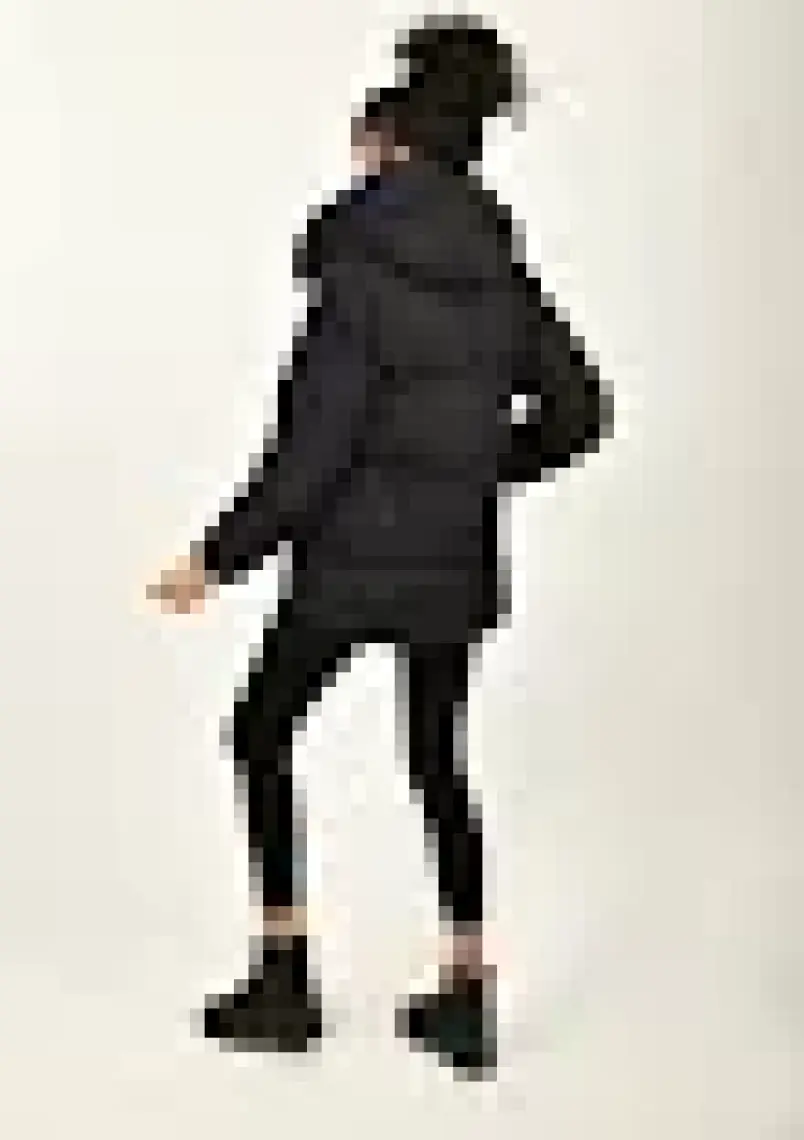Rodi Oversize Kapüşonlu Düz Uzun Kollu Kadın Şişme Mont RD23KB020584