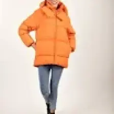 Rodi Oversize Kapüşonlu Düz Uzun Kollu Kadın Şişme Mont RD23KB020584