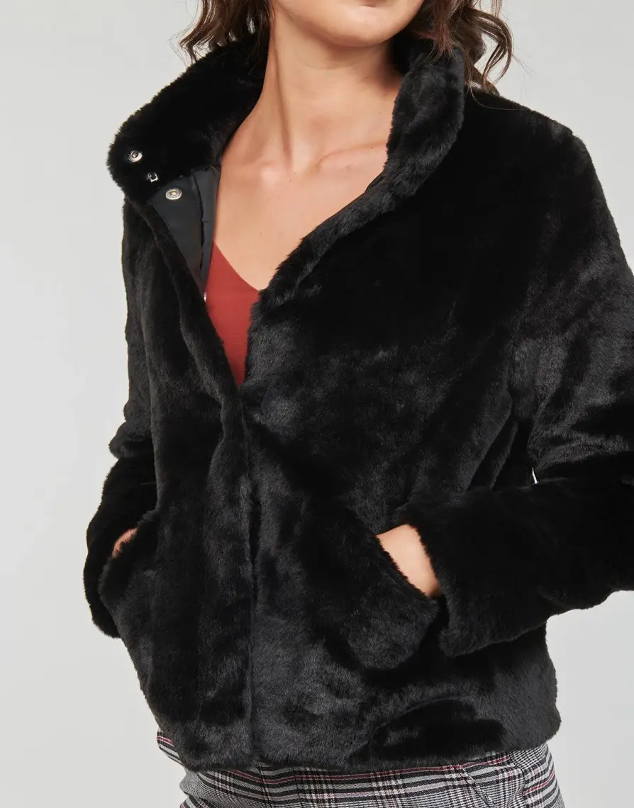 Only Onlnewvıda Faux Fur Jacket cc Otw Siyah