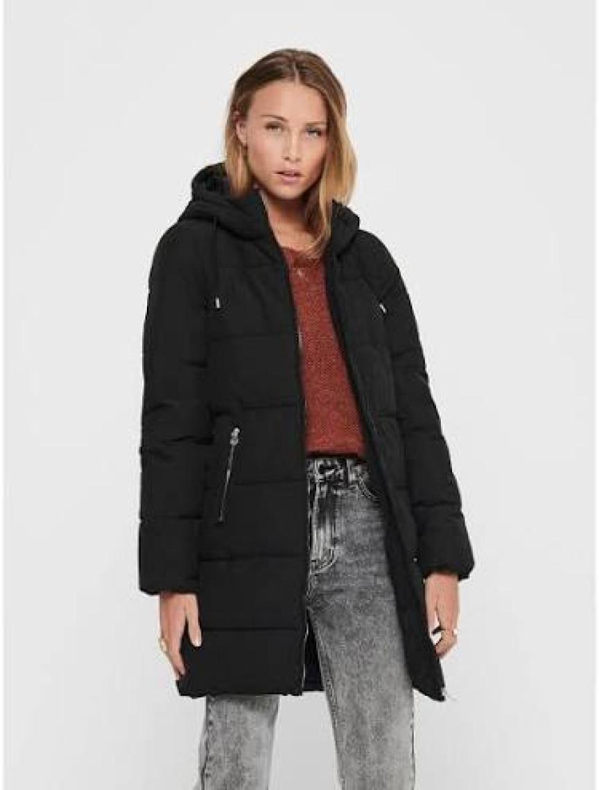 Only Dolly Long Puffer Coat Otw Noos Kadın Siyah Mont 15205369-02