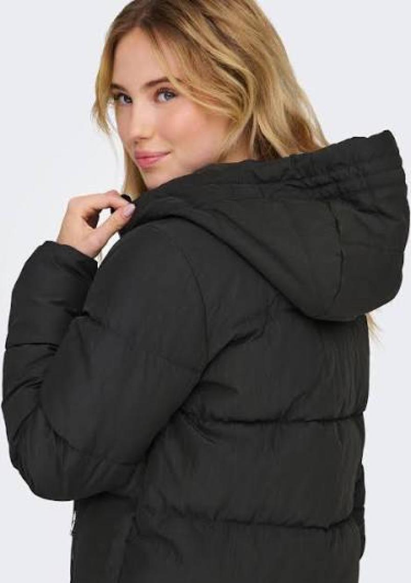 Only Dolly Long Puffer Coat Otw Noos Kadın Siyah Mont 15205369-02