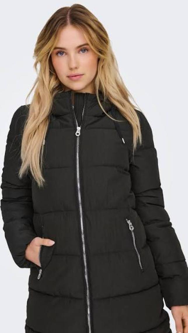 Only Dolly Long Puffer Coat Otw Noos Kadın Siyah Mont 15205369-02