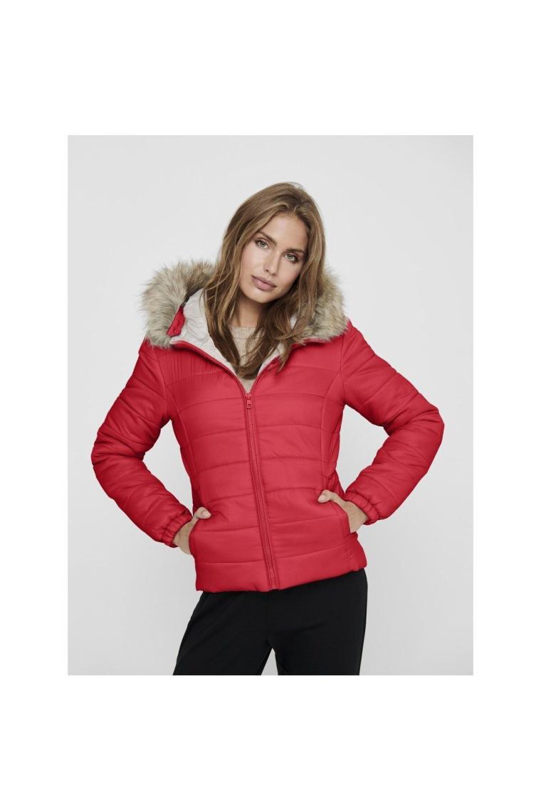 Only Onldogukan Fur Padded Kadın Siyah Mont