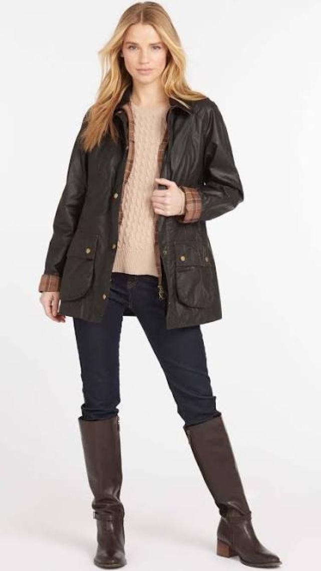 Barbour Classic Beadnell Yağlı Ceket OL71 Olive