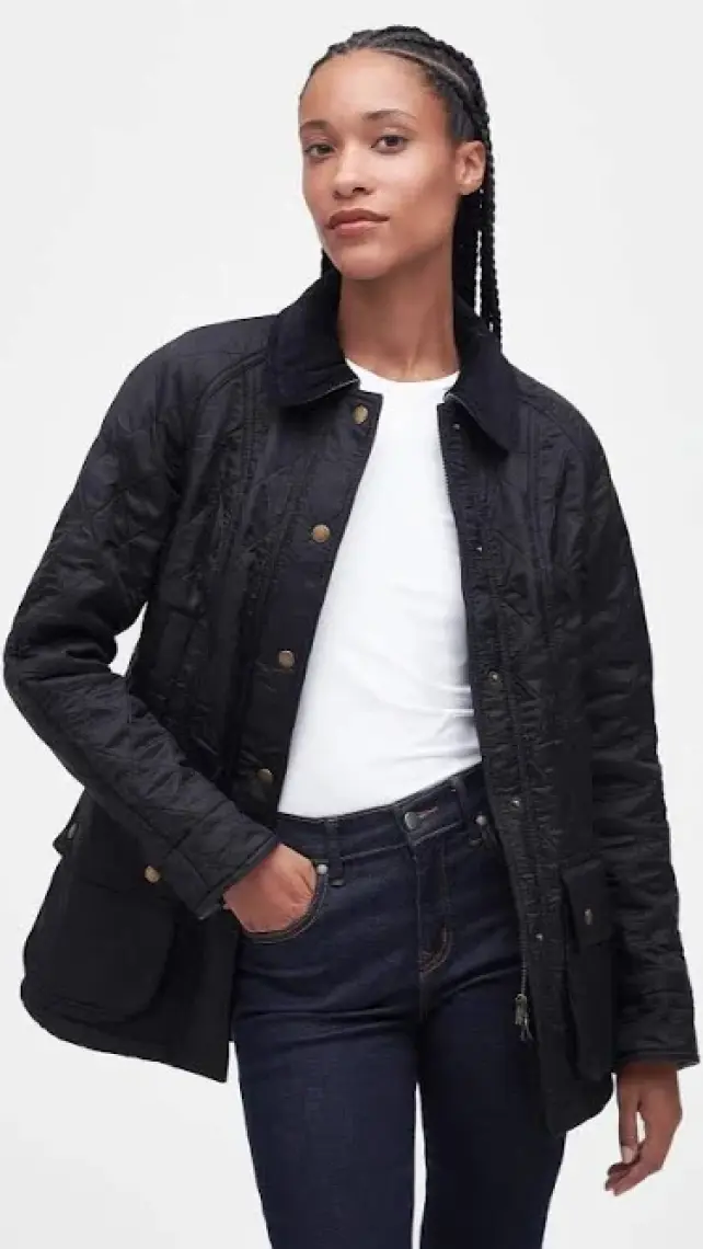 Barbour Beadnell Polar Kapitone Ceket BK91 Black
