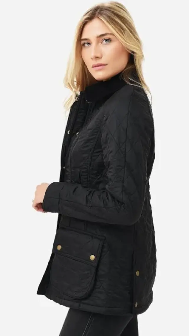 Barbour Beadnell Polar Kapitone Ceket BK91 Black