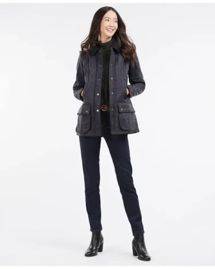 Barbour Beadnell Polar Kapitone Ceket BK91 Black