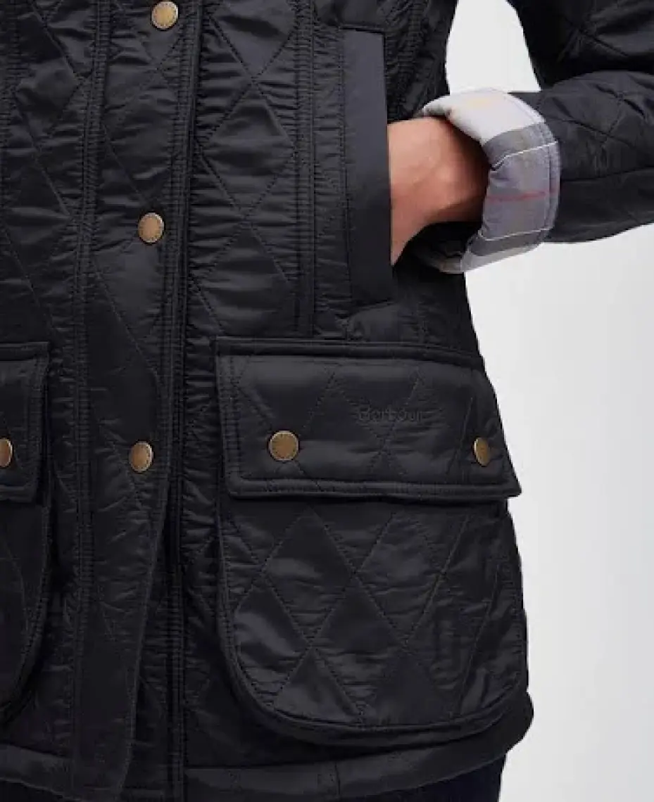 Barbour Beadnell Polar Kapitone Ceket BK91 Black