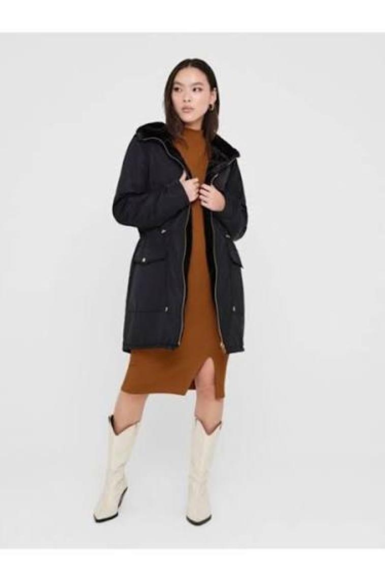 Only Kadın Black Parka