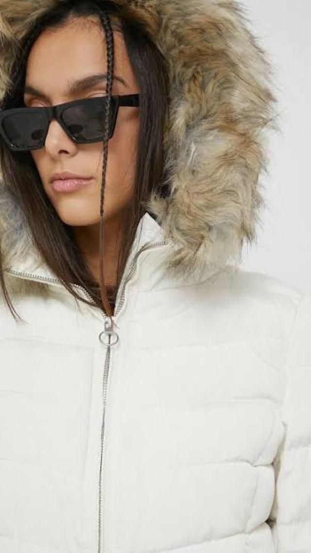 Only New Ellan Quilted Kadın Beyaz Mont