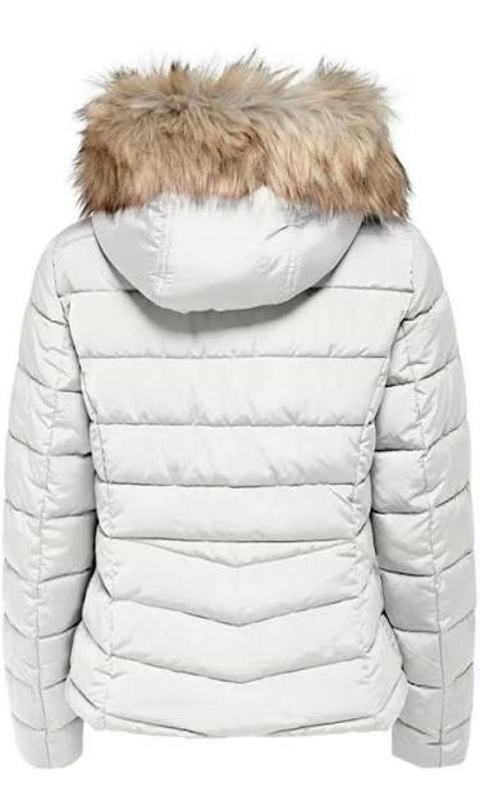 Only New Ellan Quilted Kadın Beyaz Mont