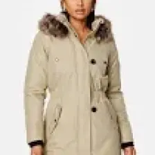 Only Kadın Kapüşonlu Uzun Mont Parka 15213755