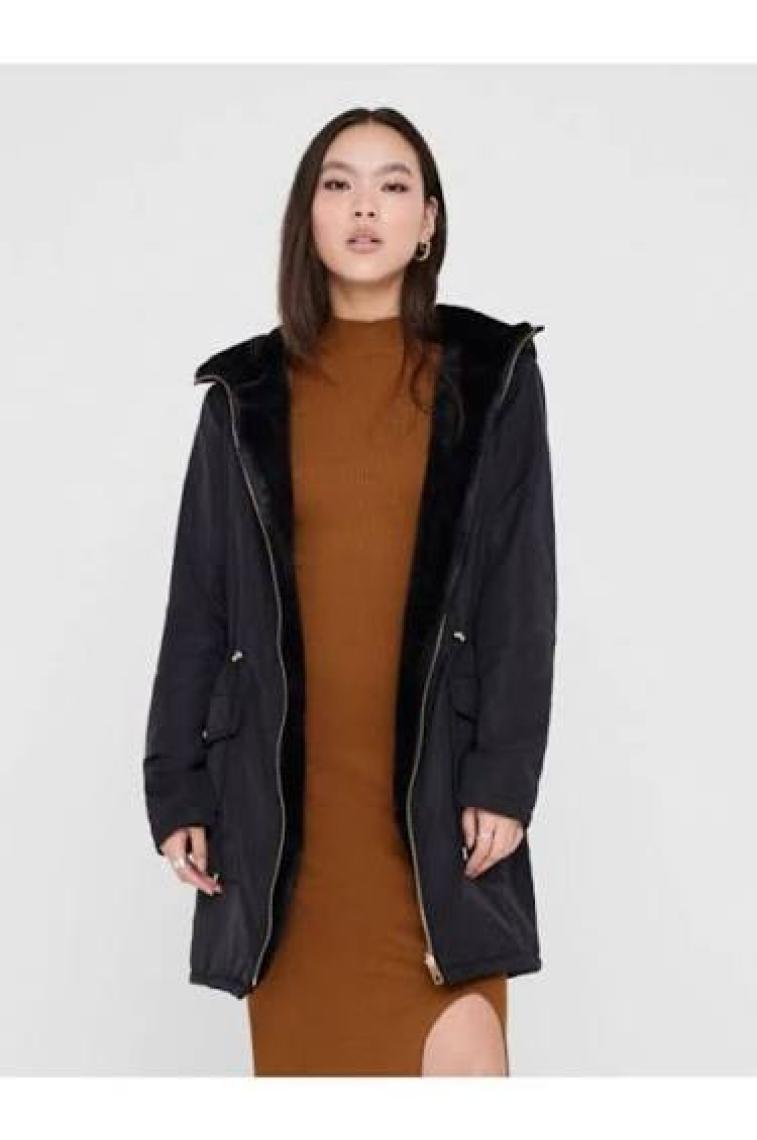 Only Kadın Black Parka