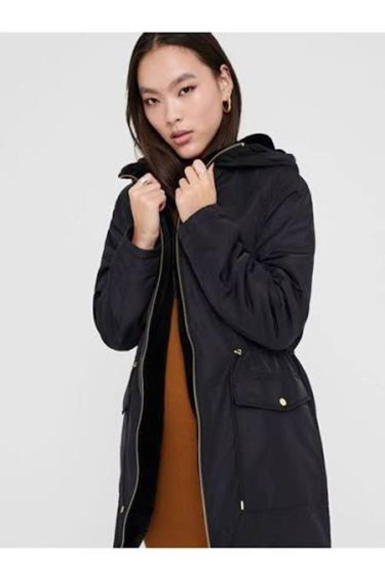 Only Kadın Black Parka