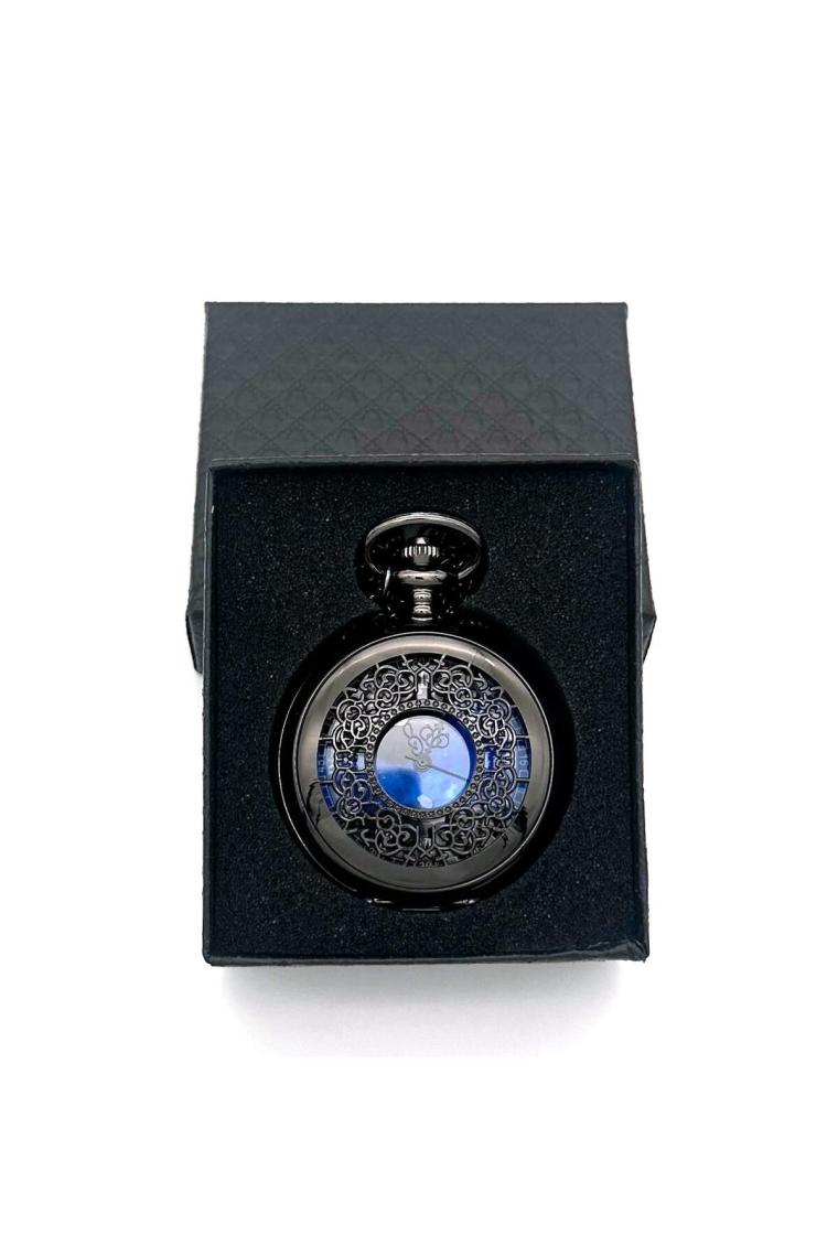 Valkyrie Vintage Kutulu Gece Mavisi Retro Köstekli Cep Saati