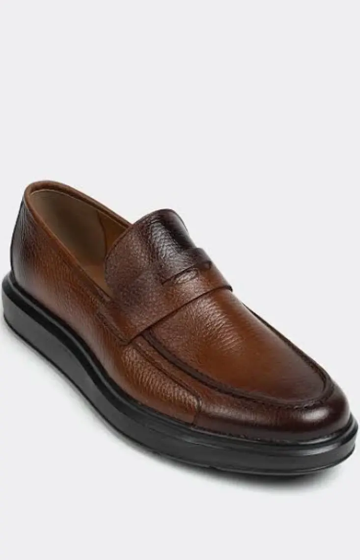 Deery  Deri Kahverengi Erkek Loafer