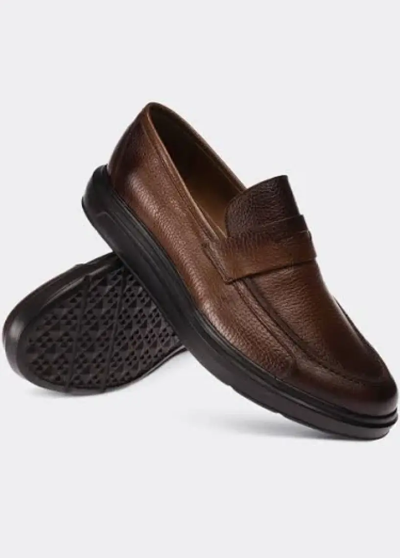 Deery  Deri Kahverengi Erkek Loafer