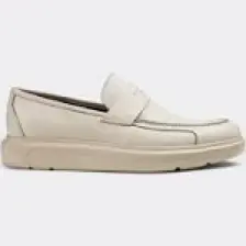 Deery Deri Bej Rengi Comfort Erkek Loafer