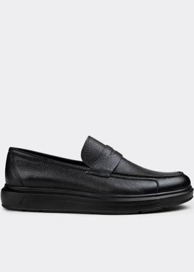 Deery Deri Gri Comfort Erkek Loafer