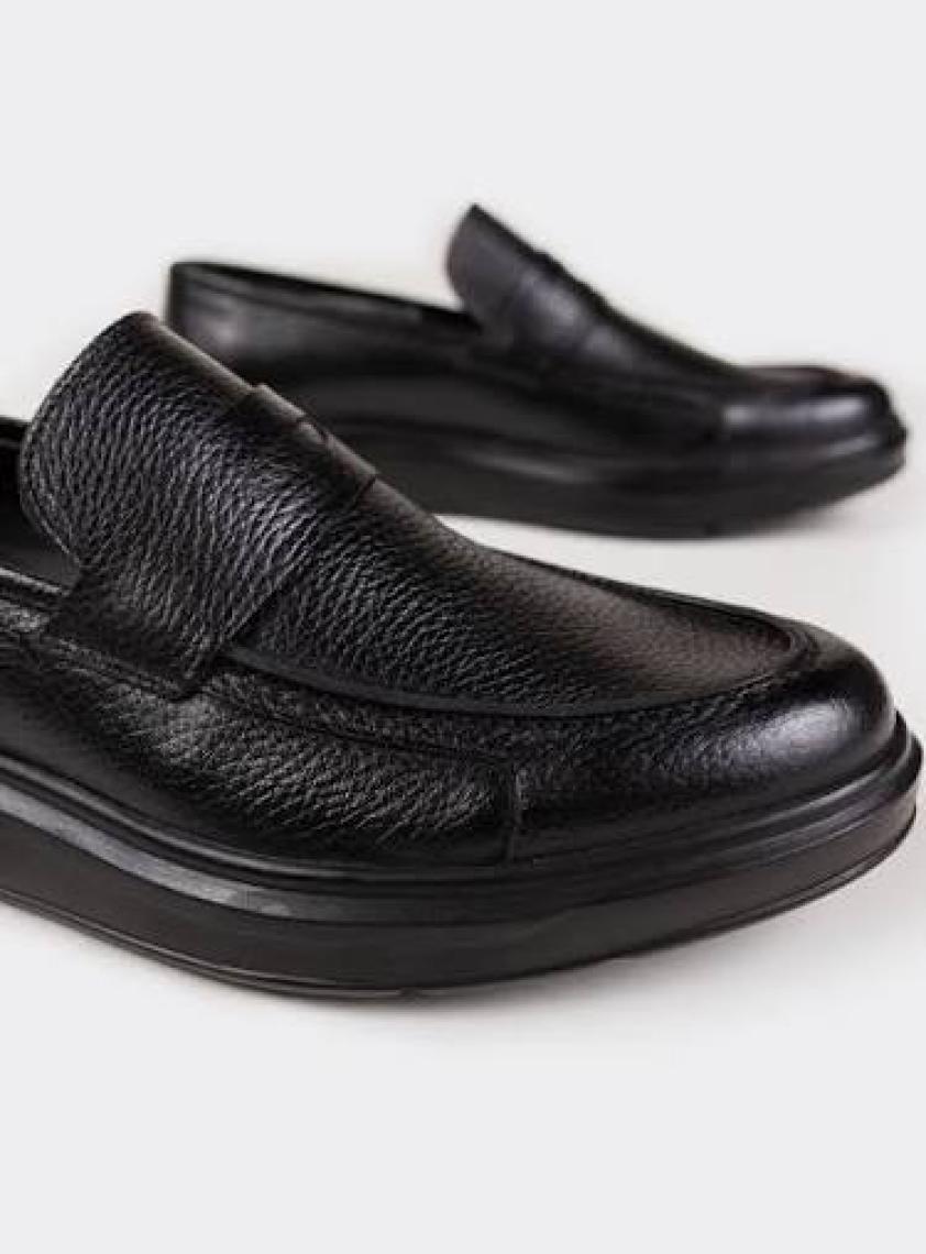 Deery Deri Gri Comfort Erkek Loafer