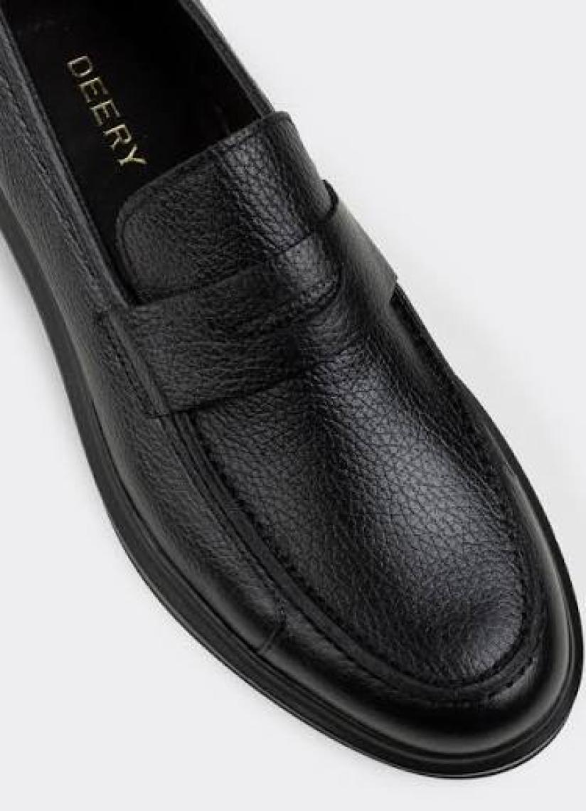 Deery Deri Gri Comfort Erkek Loafer
