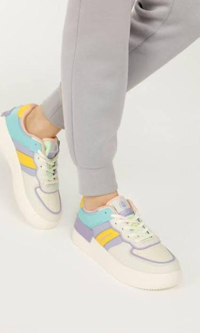 Lumberjack Bej Lila Kadın Sneaker Freya Wmn 2fx