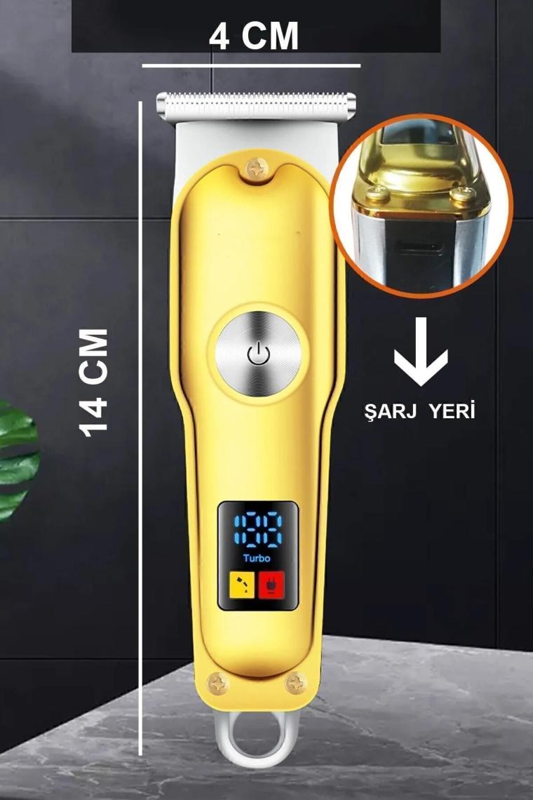Mbois Vgr V-290 Saç Kesme Elektrikli Tıraş Makinesi LED Akıllı Ekran Taşınabilir Saç Kesme