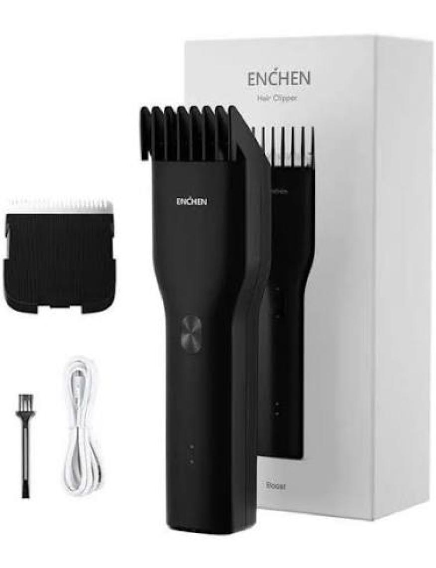 Enchen Boost 2 Siyah Taşınabilir Şarjlı Saç Kesim Makinesi