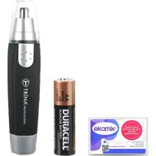 Trina Burun ve Kulak Kılı Kesme Makinası + Duracell Kalem Pil