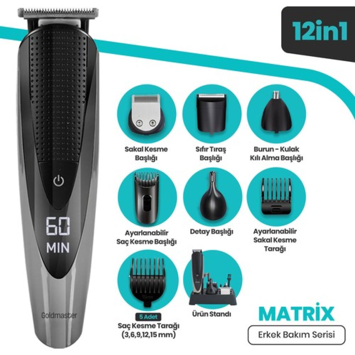 Goldmaster Matrix GM-8101 Erkek Bakım Seti