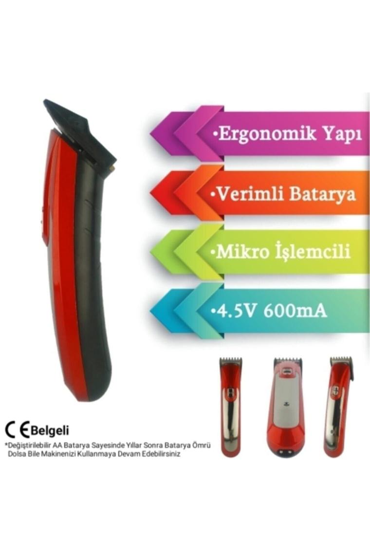 Jasper JPR-607 Profesyonel Şarjlı Saç Sakal Ense Bikini Bölgesi Tüy Kesme Tıraş Makinası
