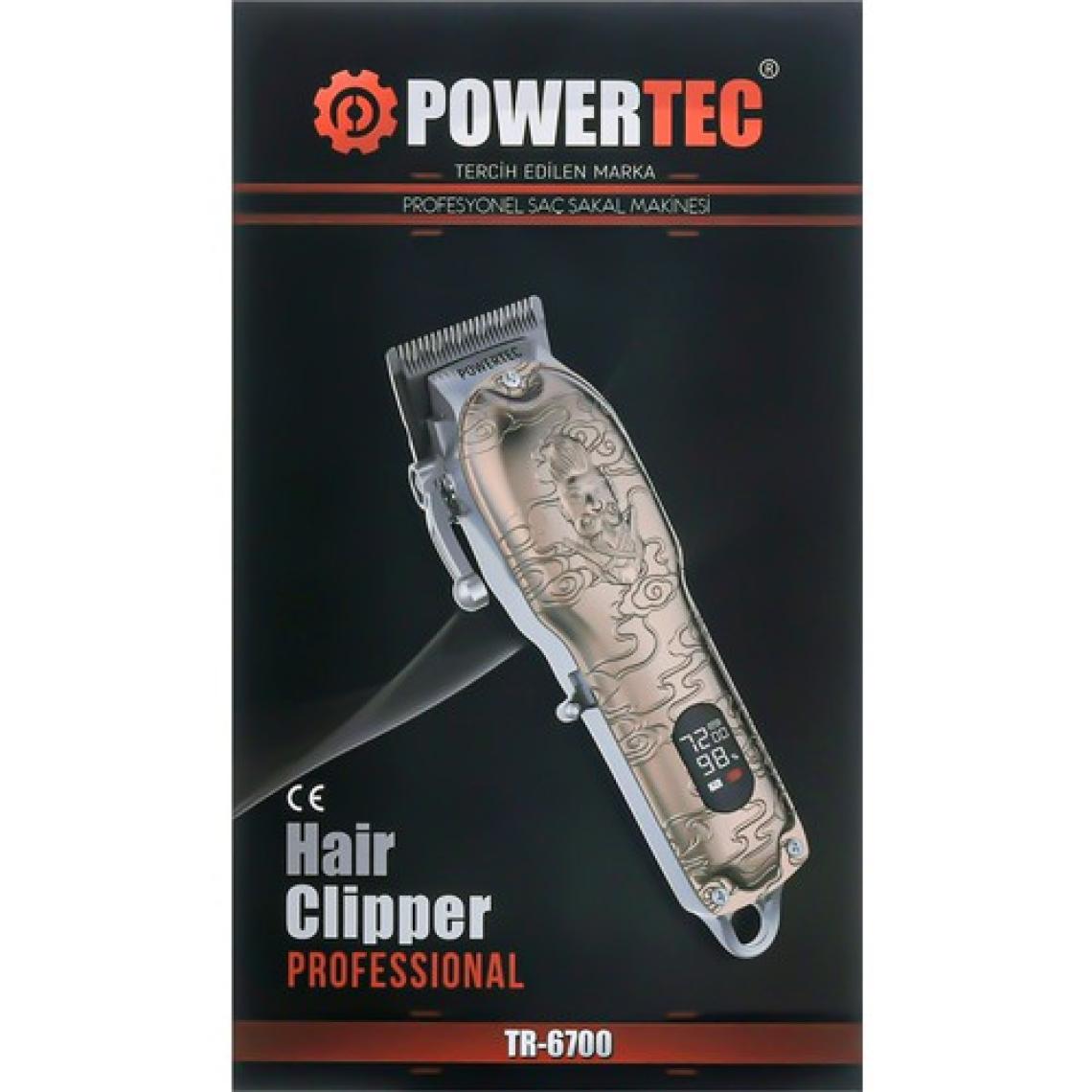 Powertec TR-6700 Saç Sakal Kesim Dijital Tıraş Makinesi