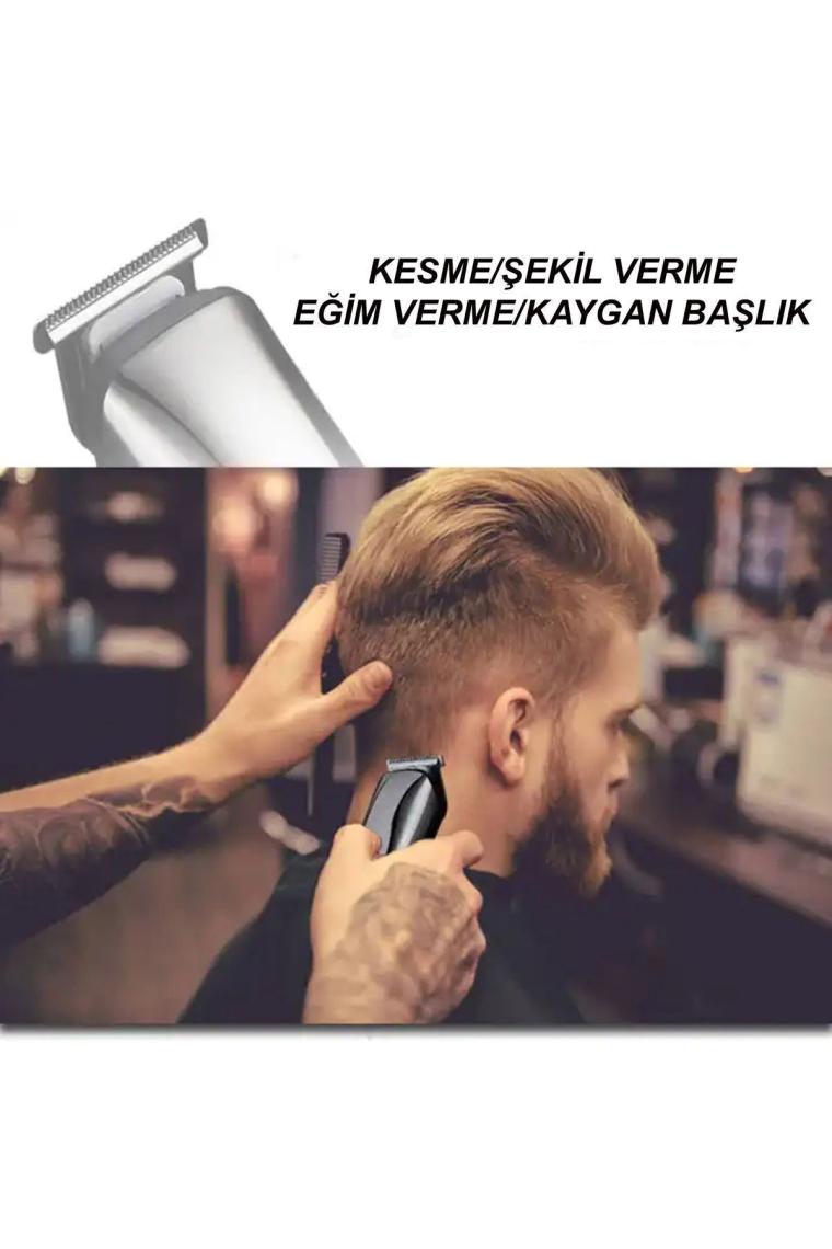 Emtu Life LI-1386 Erkek Bakım Kiti,saç Sakal ve Tüm Vücut Bakım Seti 6 In 1 -10W