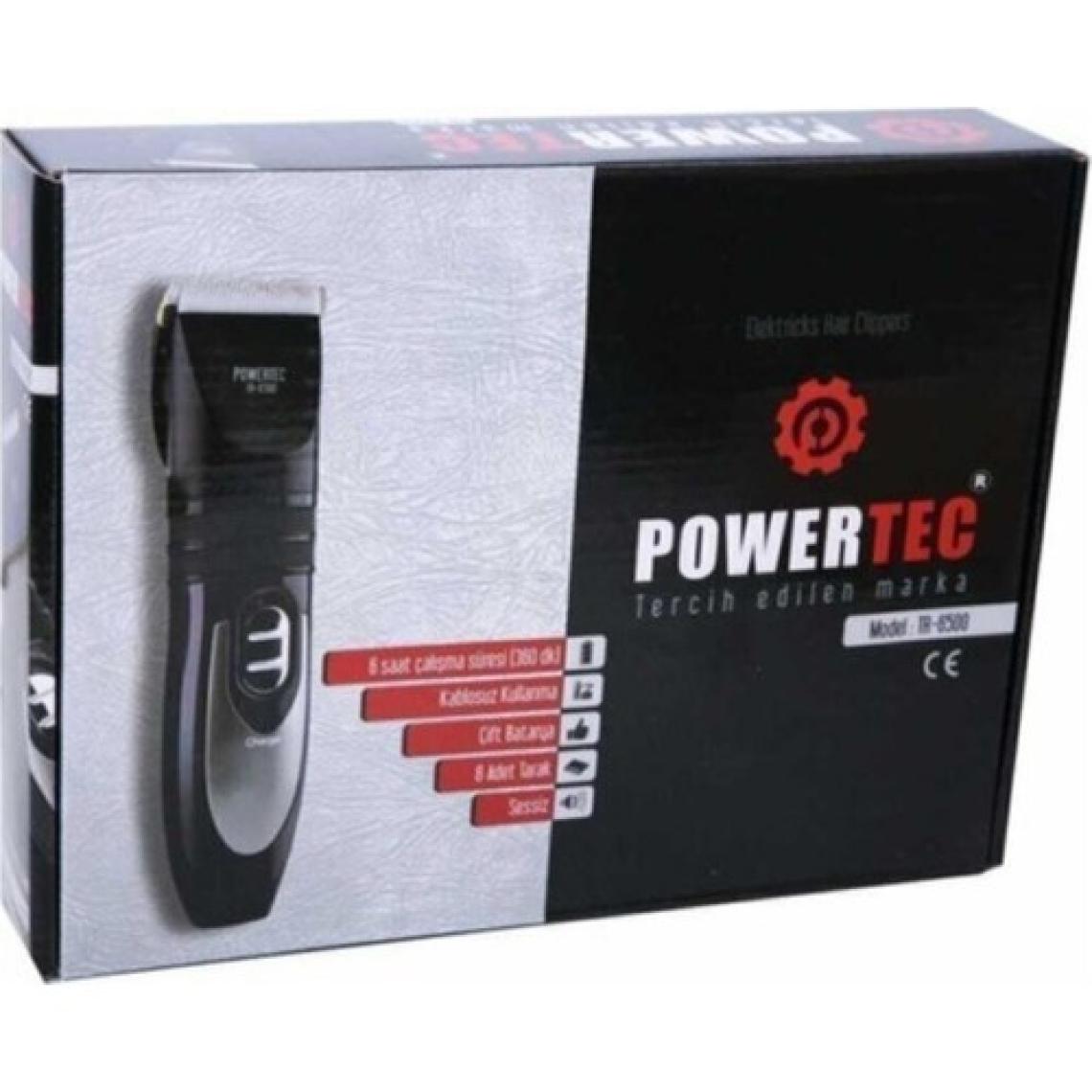 Powertec TR-6500 Tıraş Makinesi Yedek Bataryalı Şarjlı