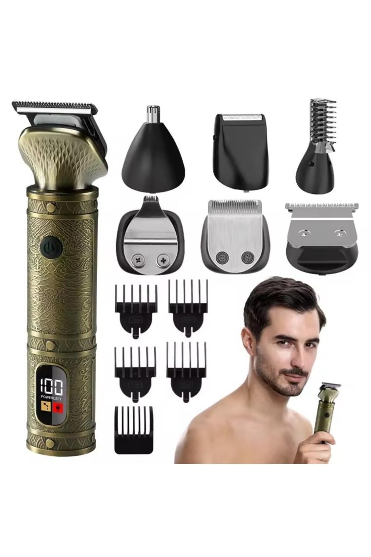 YP-0609 Exculisive 7in1 Şarjlı Sıfır Saç Sakal Ense Tıraş Makinesi Vücut Kadın Erkek Lazer Öncesi
