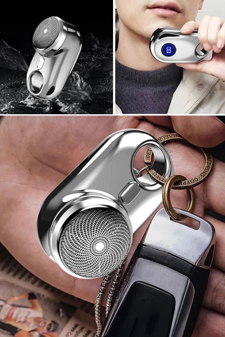 Utelips Erkekler Için Mini Elektrikli Seyahat Tıraş Makinesi Cep Boyutu Yıkanabilir Şarjlı Tıraş Makinesi