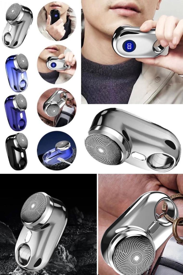 Utelips Erkekler Için Mini Elektrikli Seyahat Tıraş Makinesi Cep Boyutu Yıkanabilir Şarjlı Tıraş Makinesi