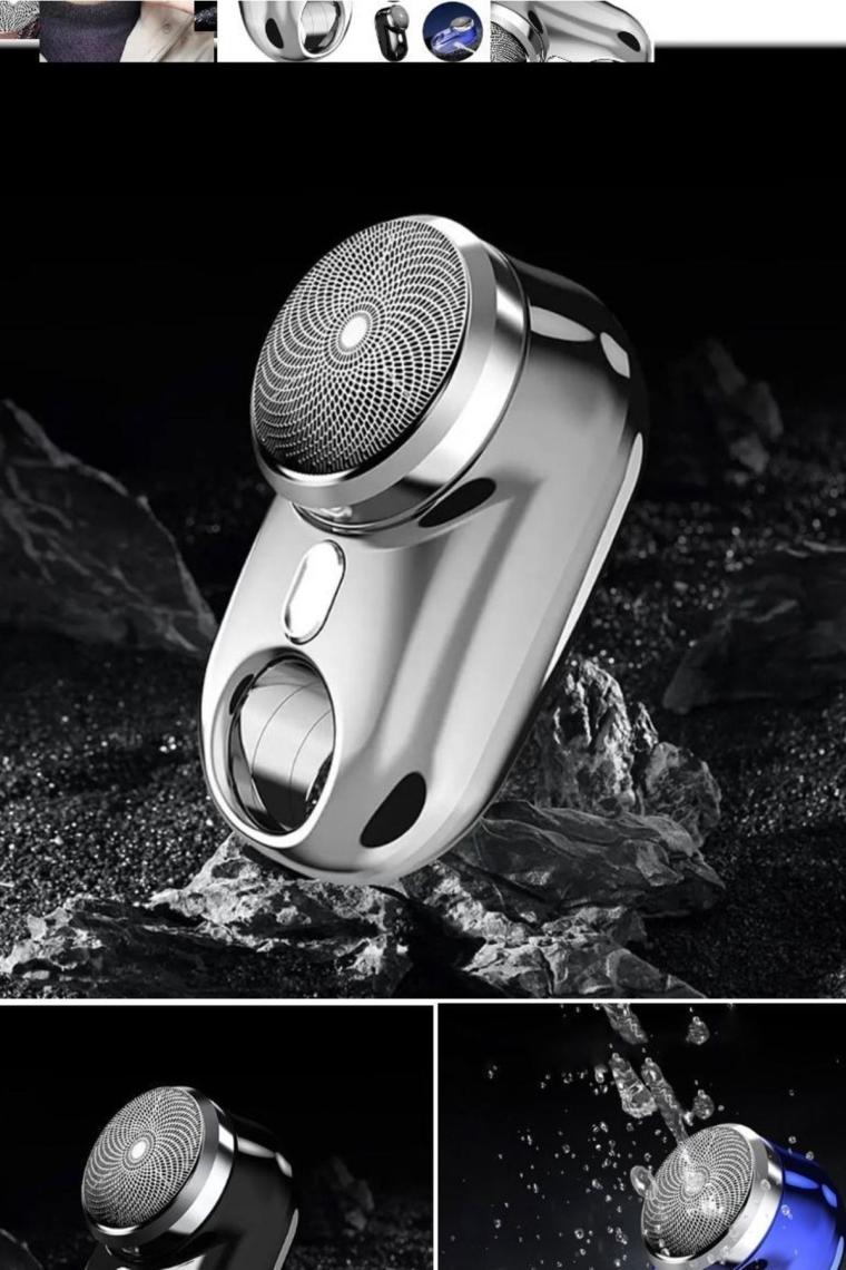 Utelips Erkekler Için Mini Elektrikli Seyahat Tıraş Makinesi Cep Boyutu Yıkanabilir Şarjlı Tıraş Makinesi