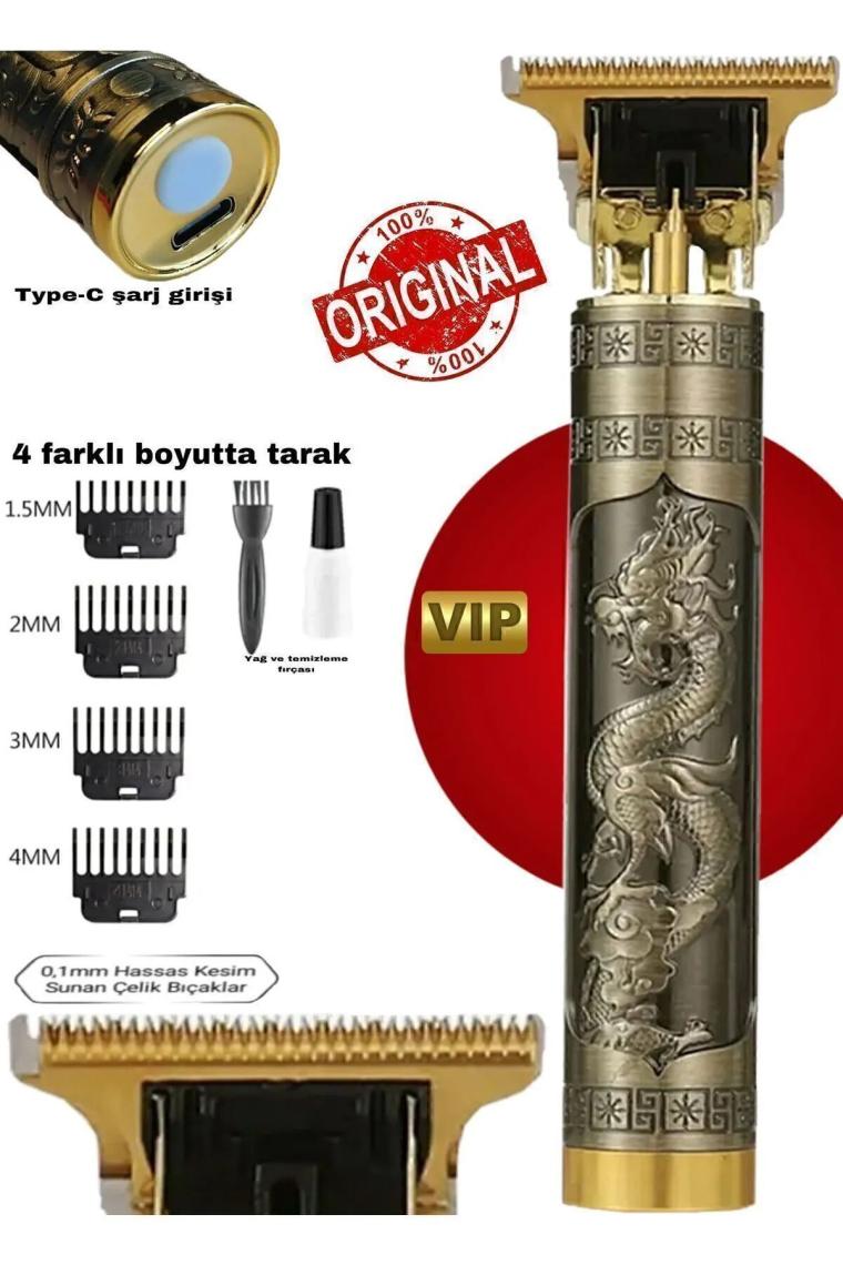 SNA Dragon Metal Kasa Profesyonel Saç Sakal Ense Çizim Tüm Vücut Tüyü Lazer Öncesi Tıraş Makinesi
