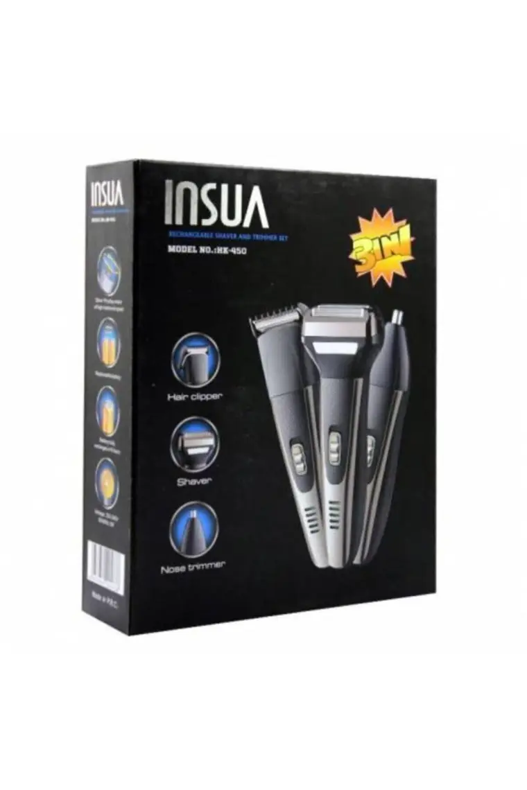 Insua HK-450 3in1 Erkek Bakım Seti