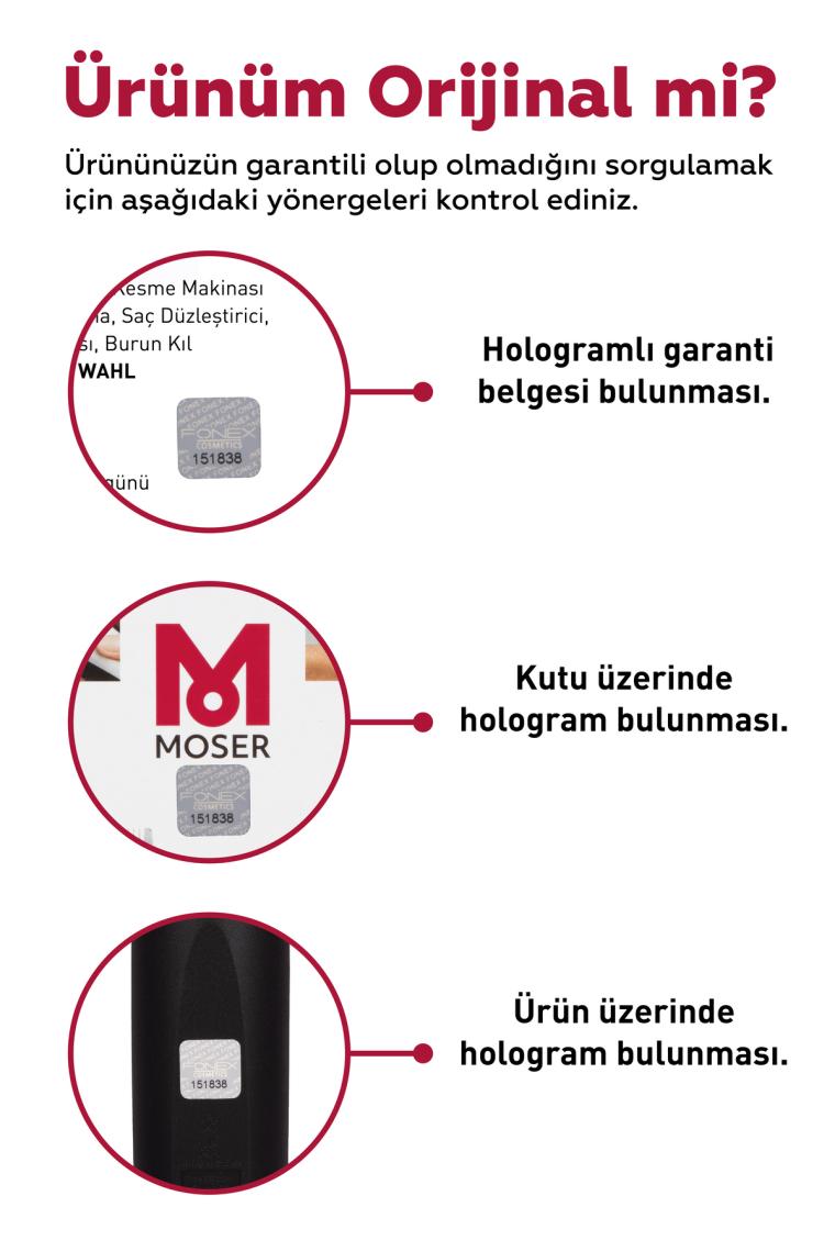 Moser 1400-0278 Kırmızı Profesyonel Saç Kesme Makinesi