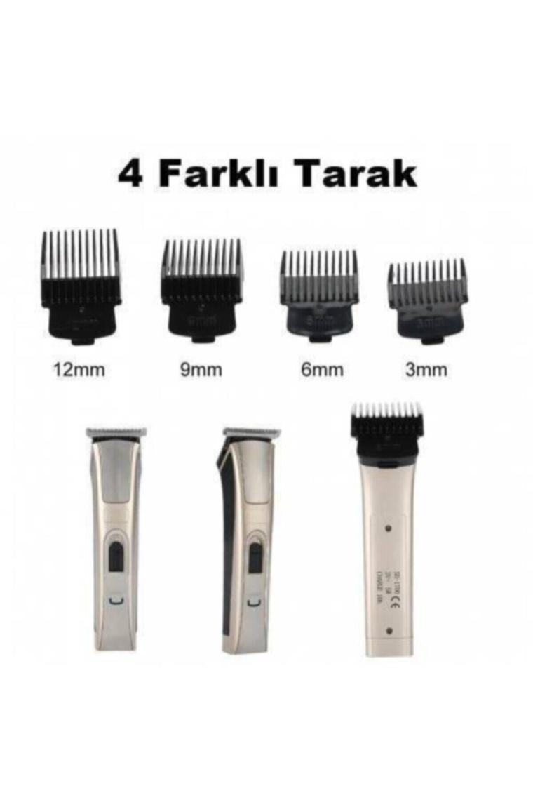 At 128 Güçlü Motor Saç Sakal Ense Tıraş Makinesi Kuaförlerin Tercihi