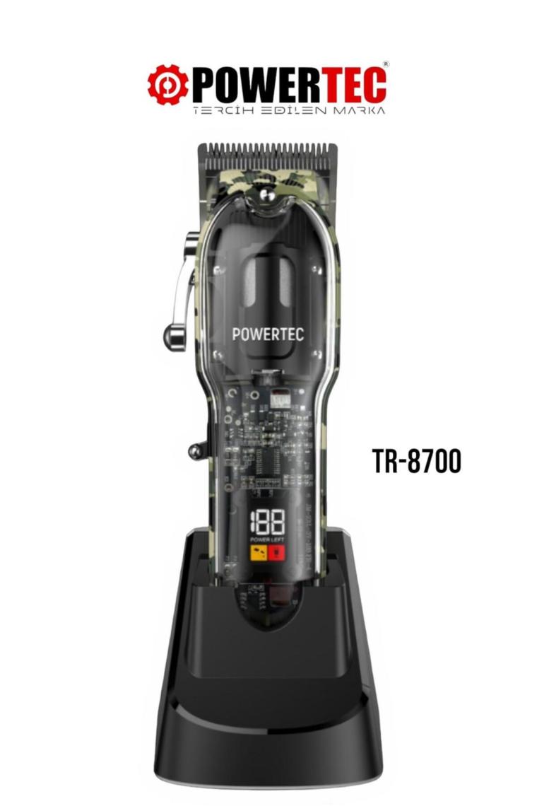 Powertec Tr 8700 Tıraş Makinesi (Kırmızı)