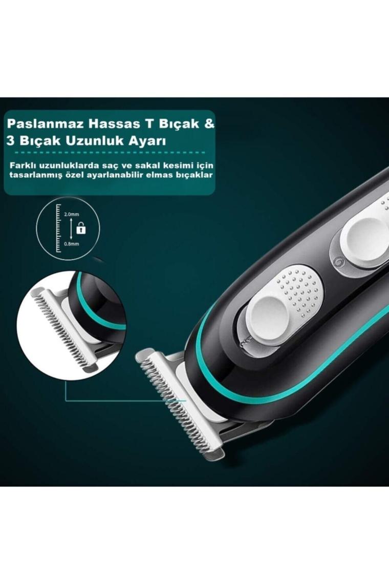 X-55 Turbo Sakal Cizim Vucut Ense Profesyonel Tıraş Makinesi Lazer Epilasyon Öncesi (BAY-BAYAN)