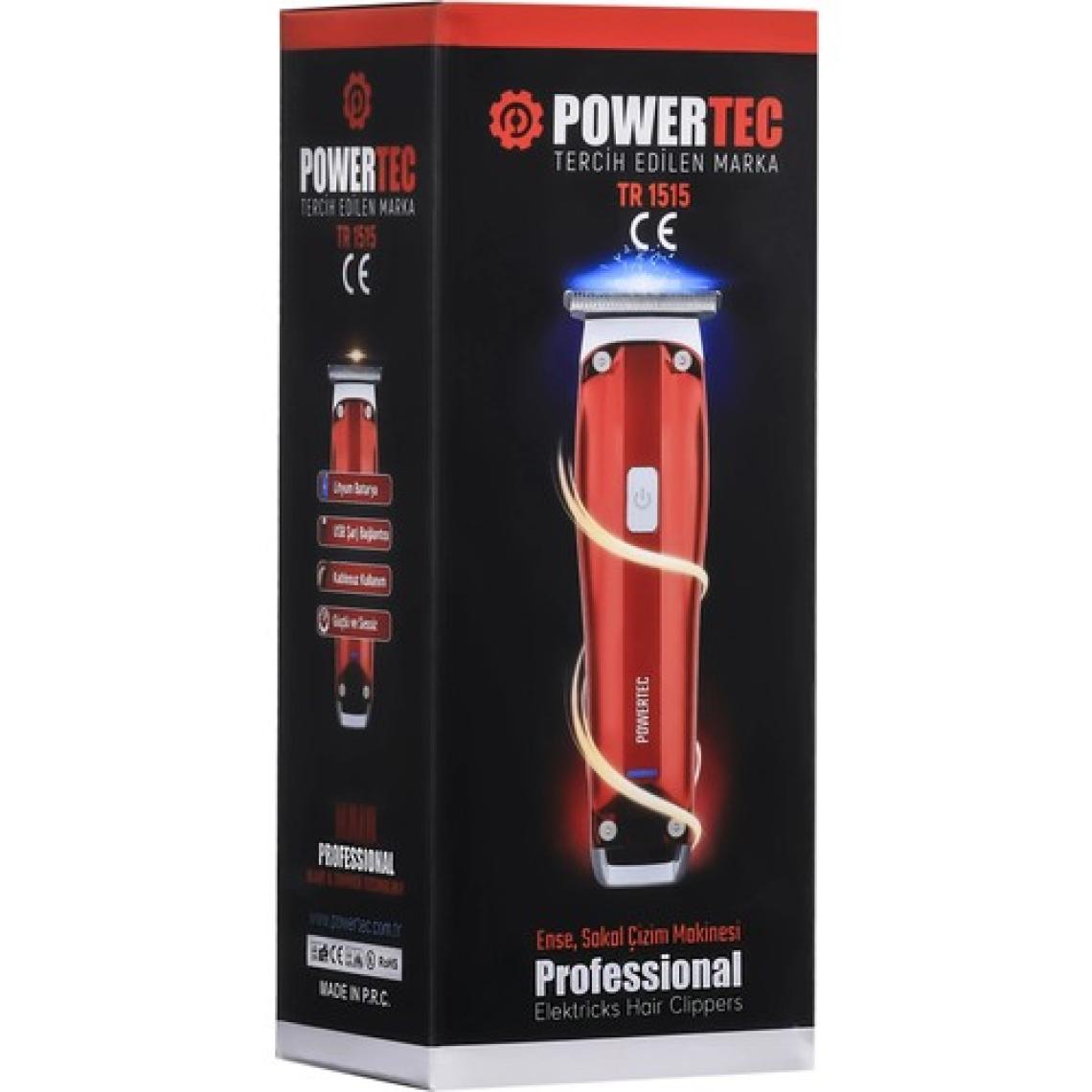 Powertec TR-1515 Lazer-Epilasyon Öncesi Tüm Vücut Tıraş Makinesi Sakal-Ense-Vücut
