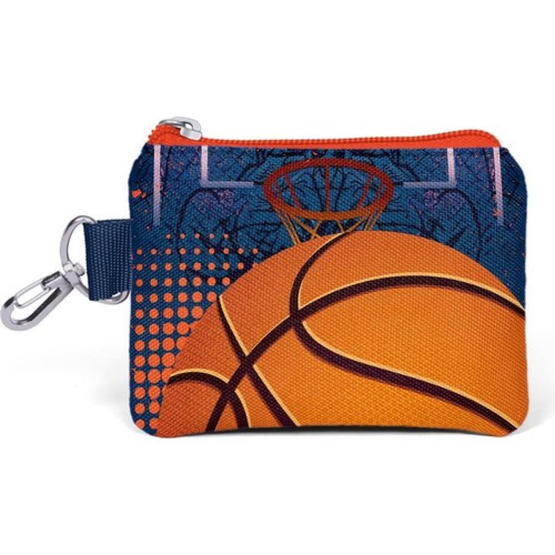Coral High Kids Turuncu Lacivert Basketbol Desenli Bozuk Para Çantası 21895