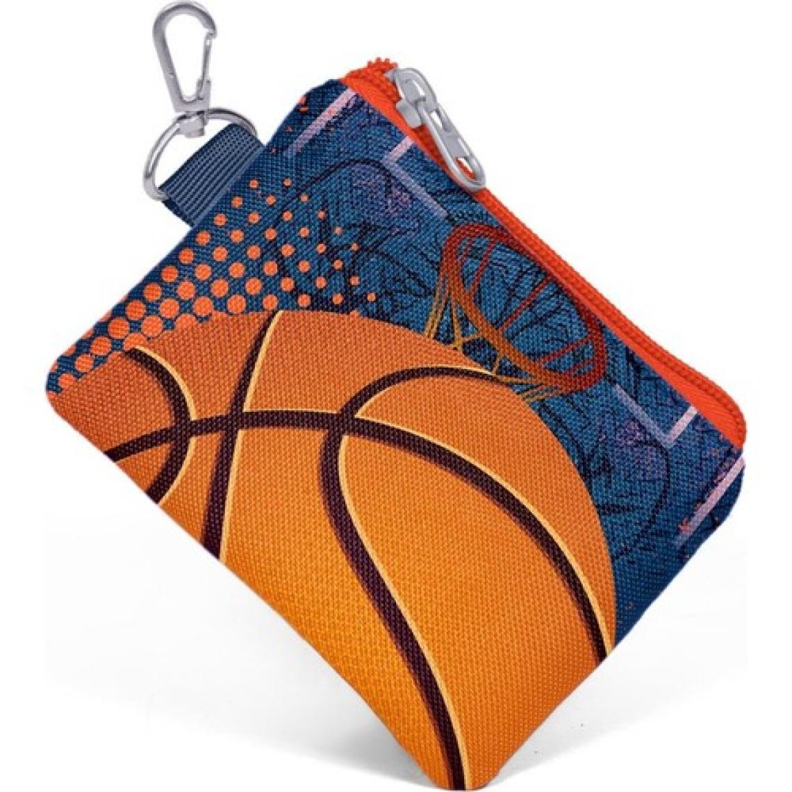 Coral High Kids Turuncu Lacivert Basketbol Desenli Bozuk Para Çantası 21895