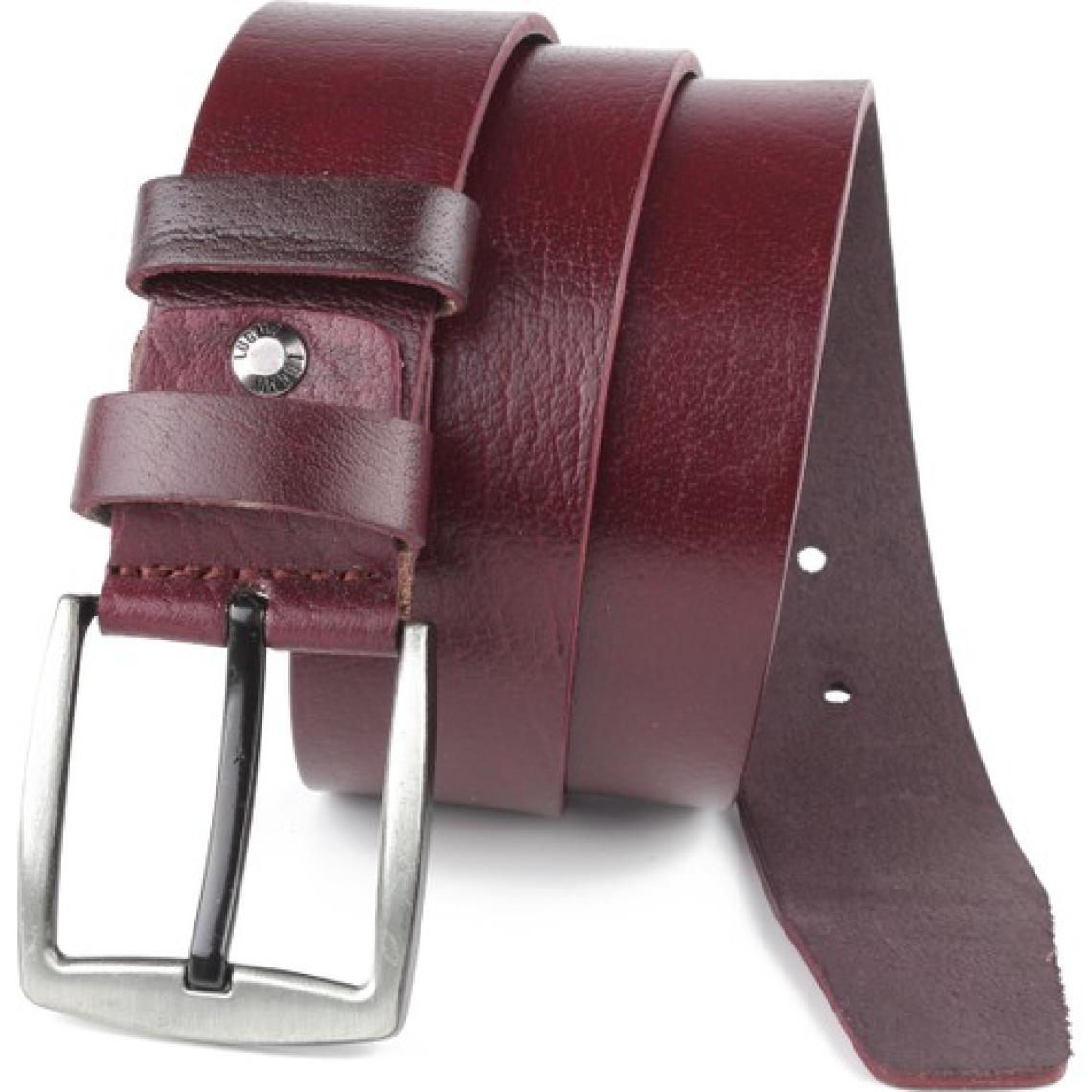 Lugmo Deri Erkek Kemer Bordo 4,5 cm Lugmo