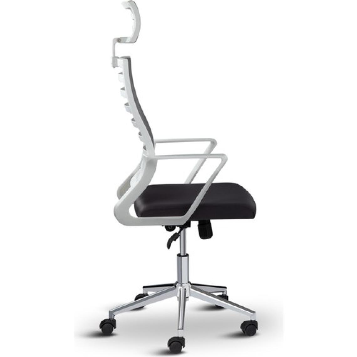 Asbir Mobilya Ceo Fileli Başlıklı Metal Ayaklı Çalışma Koltuğu Ofis Sandalyesi